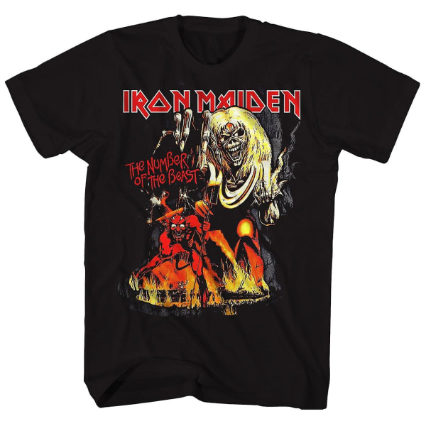 Iron Maiden T-Shirt Number Of The Beast Album Art Iron Maiden T-Shirt ESTONE XL