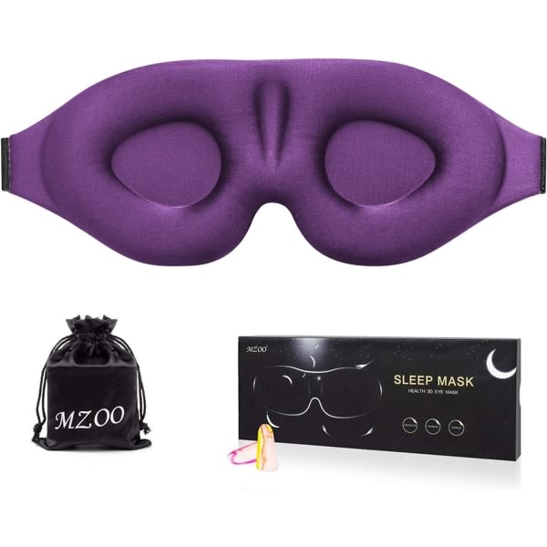Sömnögonmask for män, kvinner, 3D-format kupa