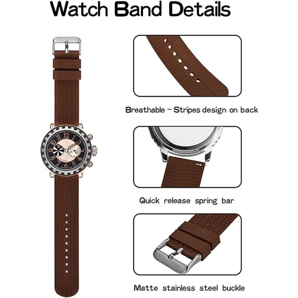 Käytetyt silikonikellon watch , 20 mm:n watch vaihtolaitteet