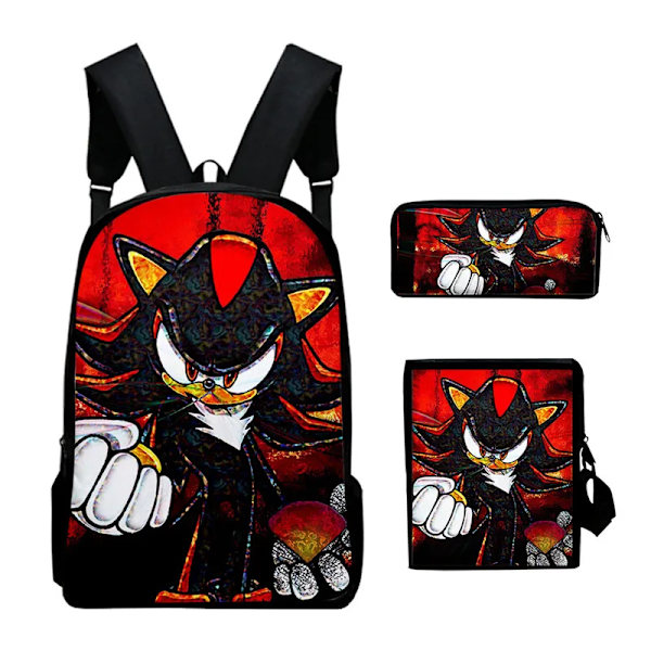 3st 3D Print Super SONIC Ryggsekk Skuldertasker Case#548 TC-07
