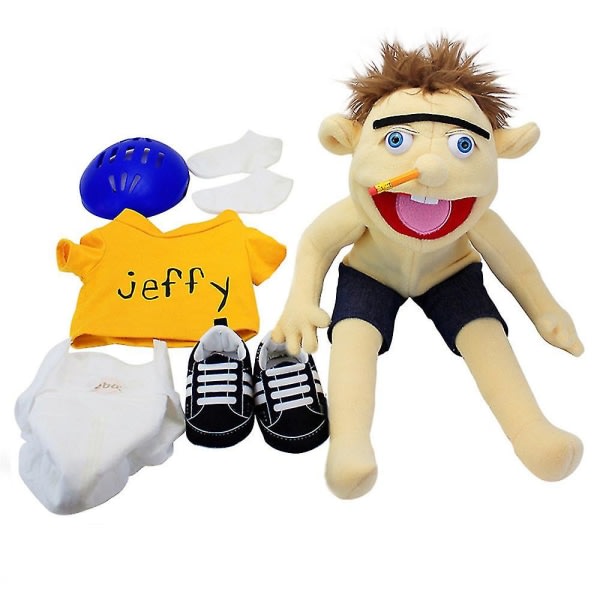60 cm Jeffy Hat Käsinukke Jeffy Pehmo Nukke Roolileikki Lelupeli Täytetyt nukke Joululahja lapsille