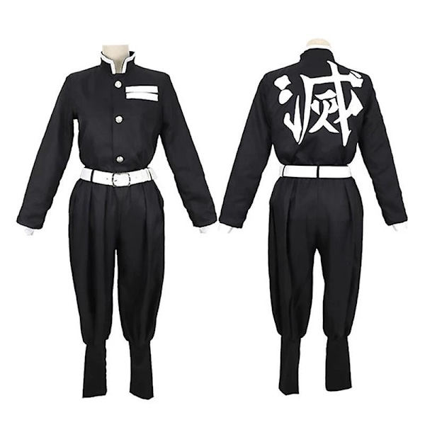 Demon Slayer Agatsuma Zenitsu Cosplay-asu, Anime Kimetsu No Yaiba Zenitsu Peruukki Aikuinen Lapsi Kimono Yhtenäinen Halloween-asu tyyli 2 style2 150cm