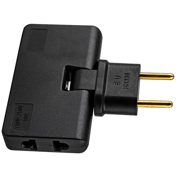 Rotate Eu Plug Converter 3 In 1 Roterbar Outlet Extender 180 graders f?rl?ngningsplugg Mini Outlet Ada