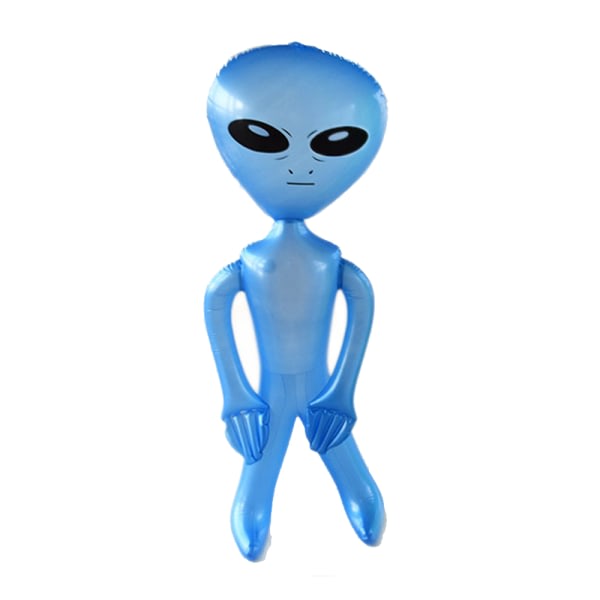 Jumbo Uppbl?sbar Alien 3-pakkaus - Alien Inflate Toy f?r navetta - sininen