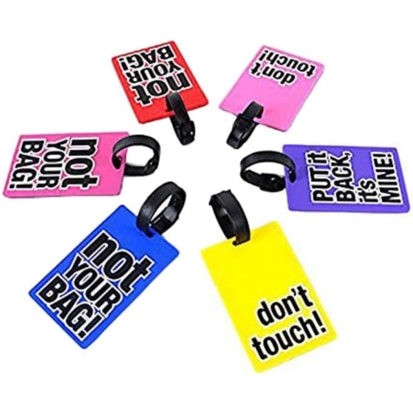 Etiquettes de Bagages en PVC avec des Mots 3 delar -couleur DXGHC