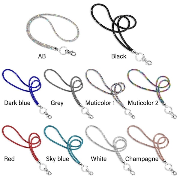 Rhinestone Telefon Lanyard Krystal Kæde Stropper CHAMPAGNE champagne champagne
