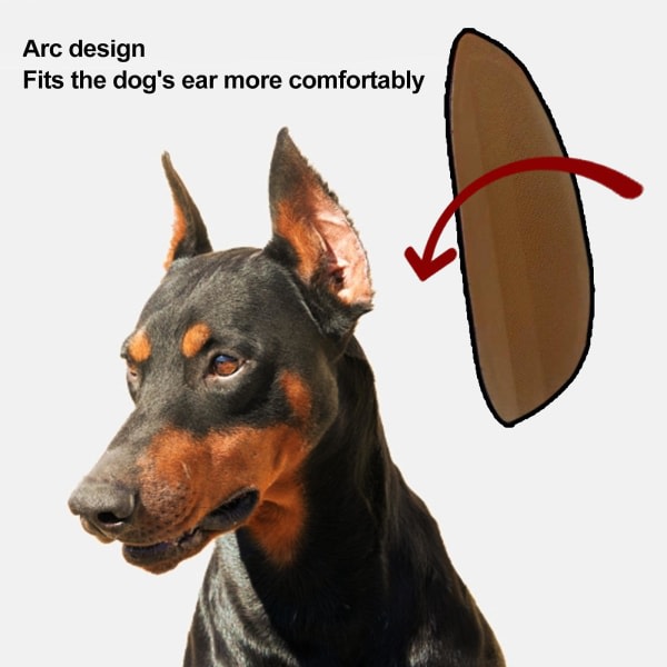 Dog Ear Support Patch Brun Frisk Förhindra svettningar Creative Ingen hudirritation Bekväm att bära 10 to 5cm