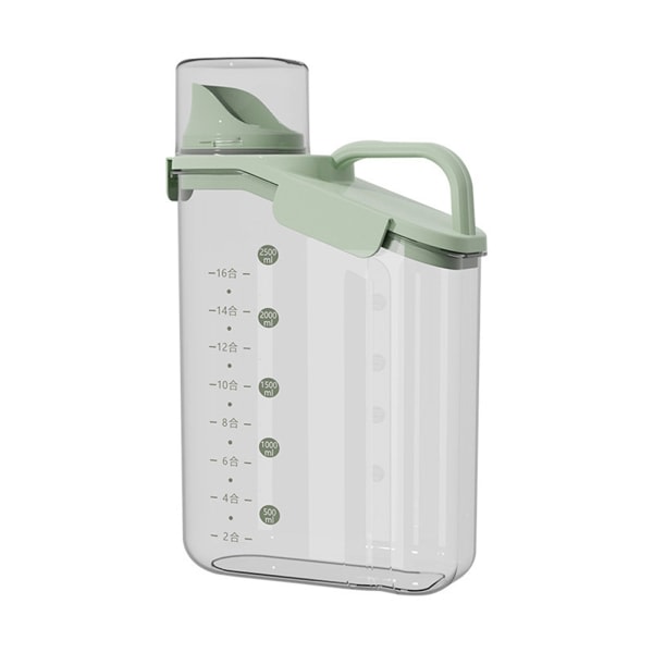 Spannmålsförvaringsbehållare med måttkopp Dammtät fuktsäkra flaskor Köksförvaring Tillbehör Nuclear Green Medium