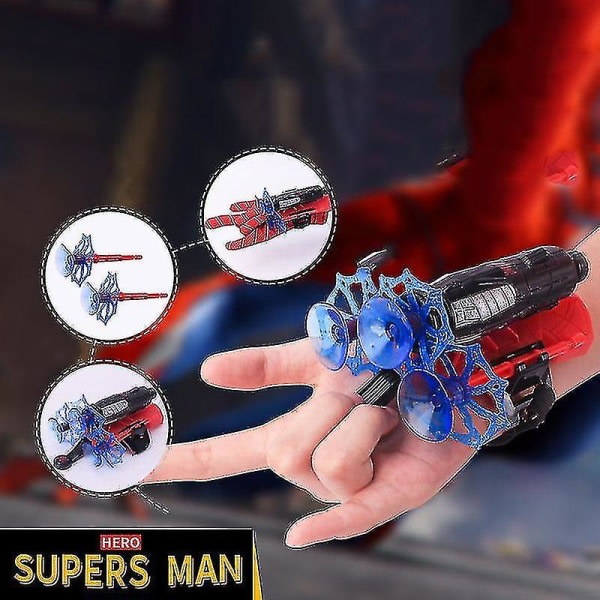 Tarjoushintaiset Spiderman-laukaisuhanskat,super Spiderman-asun rekvisiitta Spiderman Shooting Fun