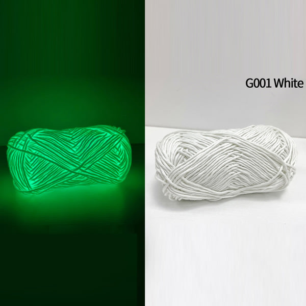 Luminous Wool Monikäyttöinen DIY-kudottu villa, joka hehkuu pimeässä Stickat garn G001