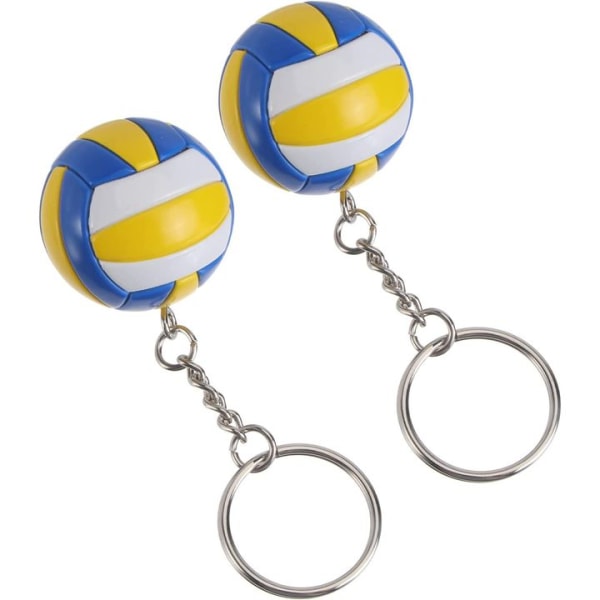 2 Stk Volleyball Nøkkelringer, Nøkkelring Mini Sport Style