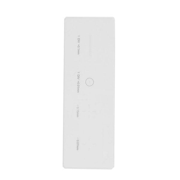 Mikroskoopin objektiivin mikrometri kalibrointiliuska lasi objekti mikrometri DIV 0,01 mm 0.1