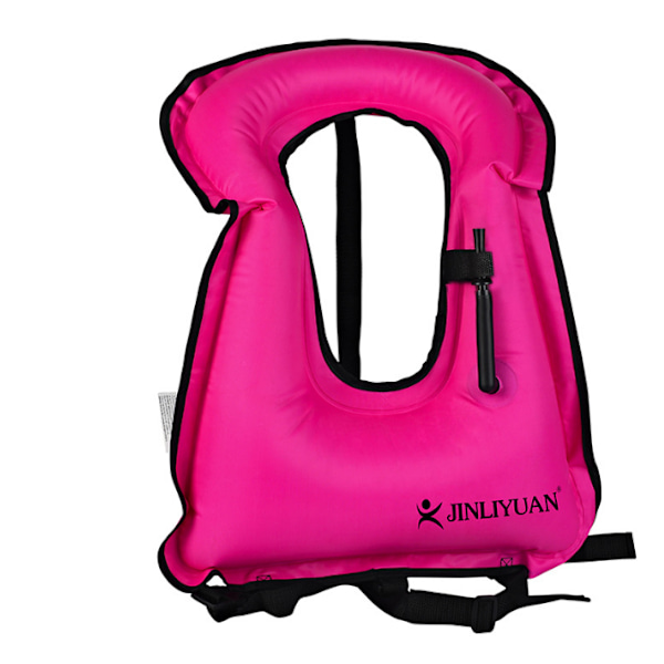Barn Bærbar Oppblåsbar Flytevest Snorkelvest pink