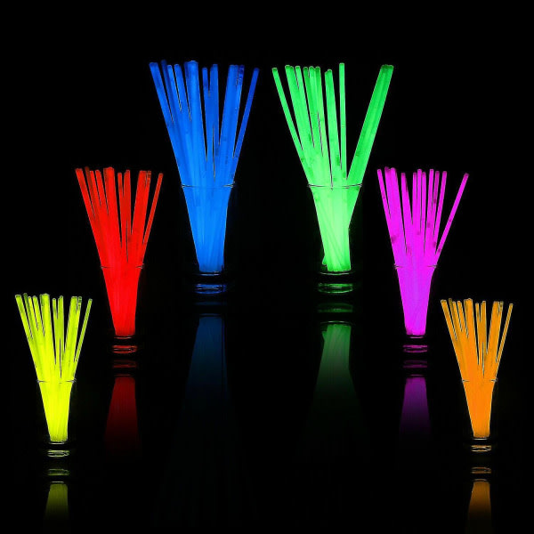 10-300. Glow Käsivarsinauha Halsband Neon Färger Party suosii Rave Disc 200ST
