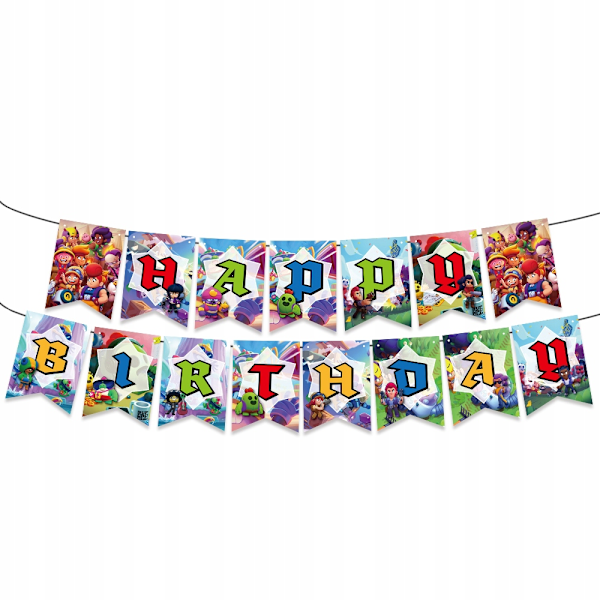 BALLONGER BRAWL STARS FØDSELSDAGSFEST DEKORATIONSSÆT 32 ARTIKLER 32pcs