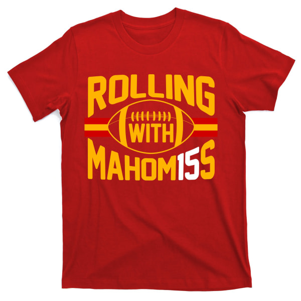 Rolling With Mahomes KC Fotboll T-shirt ESTONE XL