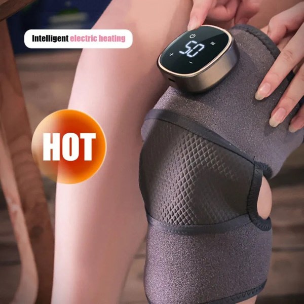 Digital Display Knä Massager Matta Multi Mode Justerbar Massage Device for ledvärk 1 STK