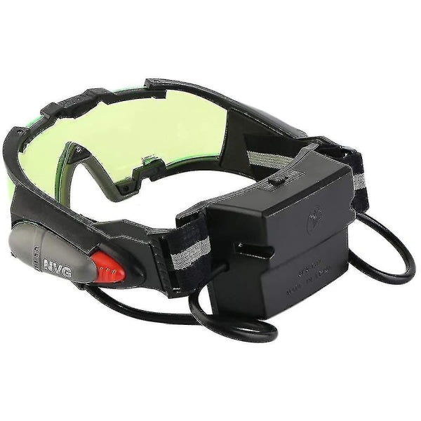 Night Vision Goggles for barn Justerbara LED Nattglasögon med oppfällbar lysgrön lins Spy Night Vision Goggle-: