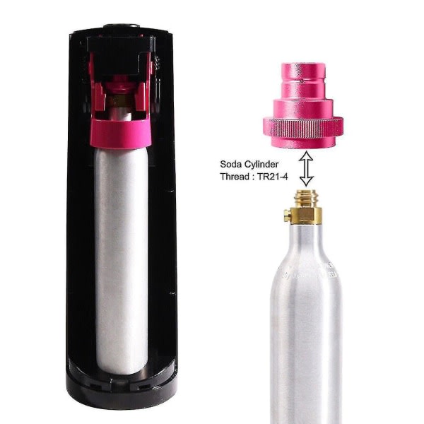 Snabbadapter for Co2 Soda Water Sparkler Duo, Tank Canister Conversion For Soda Stream Soda Machine Lila