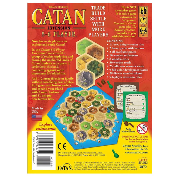 60 minuutin Catan-lautapeli Perhepeli Strategiapeli Lahja Island