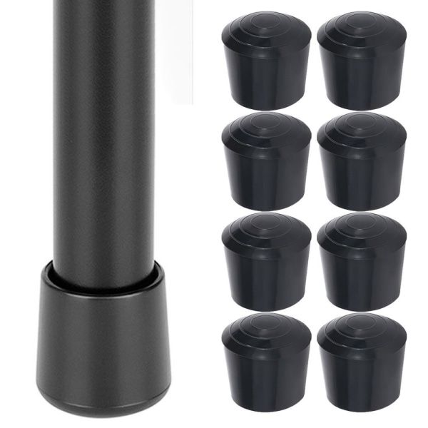 8 stk Stolsbenbeskyttere i Gummi 10MM 10MM 10mm 10mm