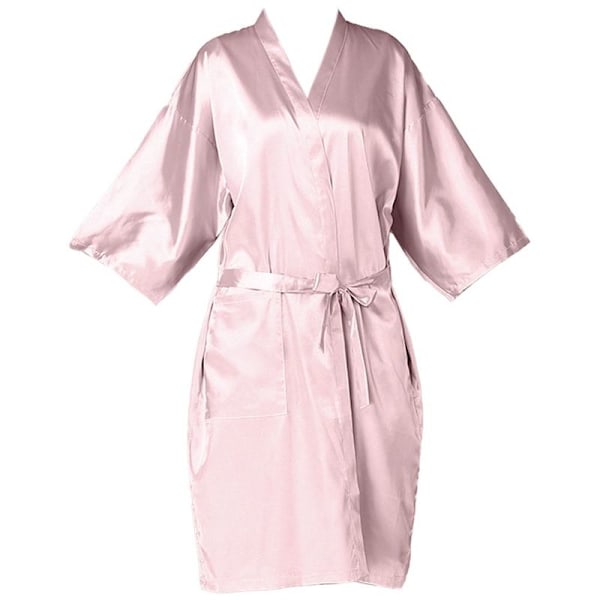 Salong Klient Klänning Robes Frisörsalong Cape Hair Cutting Gown Rosa