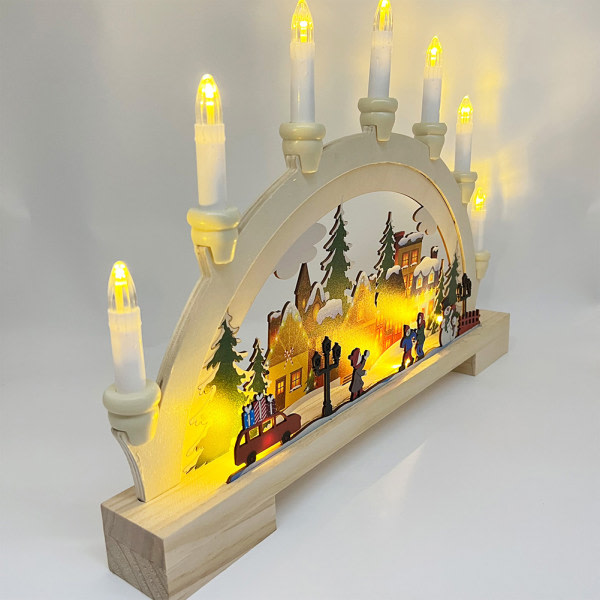 LED julbroar koristelu Fashionabla kompakta hantverk för hemmet (gatavy) 1st
