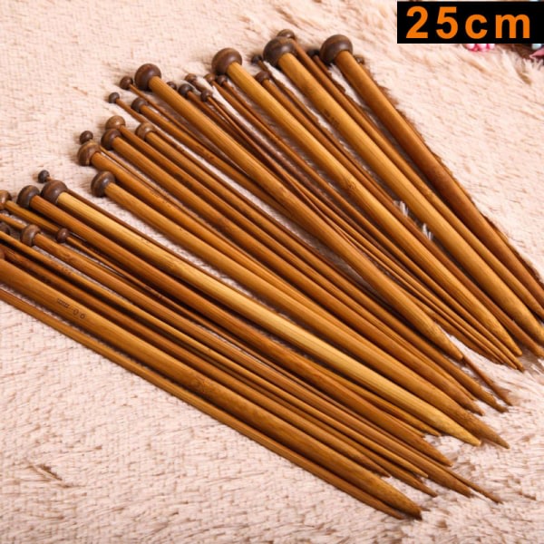 36 st 18 størrelser Single Point Carbonated Bamboo Sticks Craft Kit 35cm