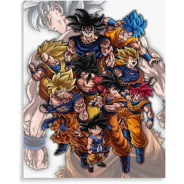Träpussel 300/500/1000 bitar Anime Dragon Ball Z Affischer Vuxna Barn Leksaker Dekompression 500 Pieces