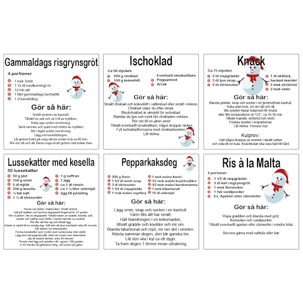 Juleopskrift Flisedekoration