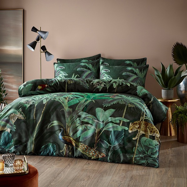 Paoletti Siona Tropical Housewife Pudebetræk (2-pak) One Size Grøn