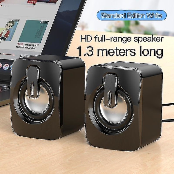 Mini datorhögtalare USB trådbundna högtalare 3d stereo surroundljud högtalare för pc bärbar dator inte bluetooth högtalare