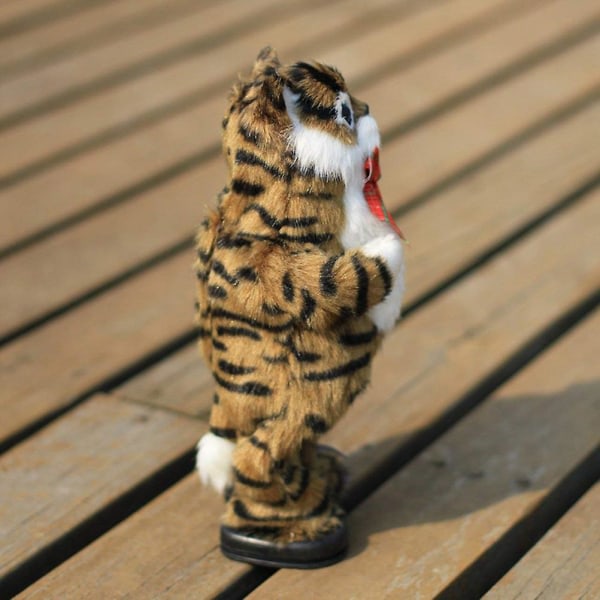 Elektrisk Söt Simulering Katt Interaktiv leksak, sällskapsdjur gosedjur promenader jamar wags Presenter till barn Brun