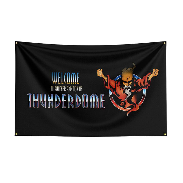 3x5 Thunderdome Hardcore Techno Flagga Printed Annan Banner För Inredning 120 x 180cm C