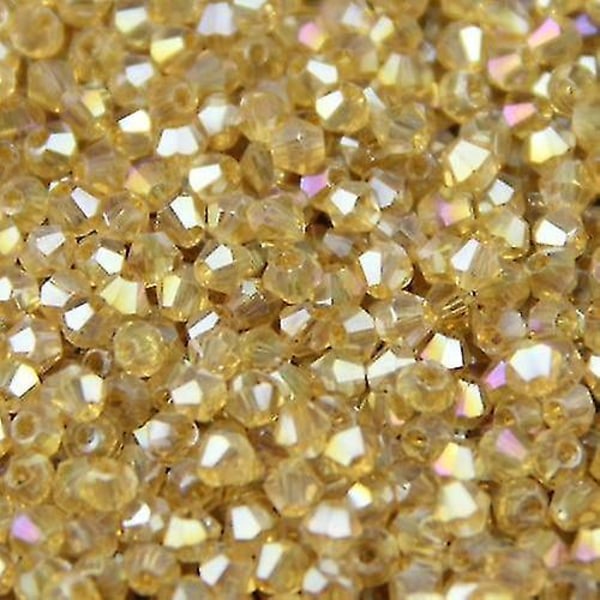 Bicone opskalere krystaller perler, ab farve plating løs perle, armbånd smykker søblå