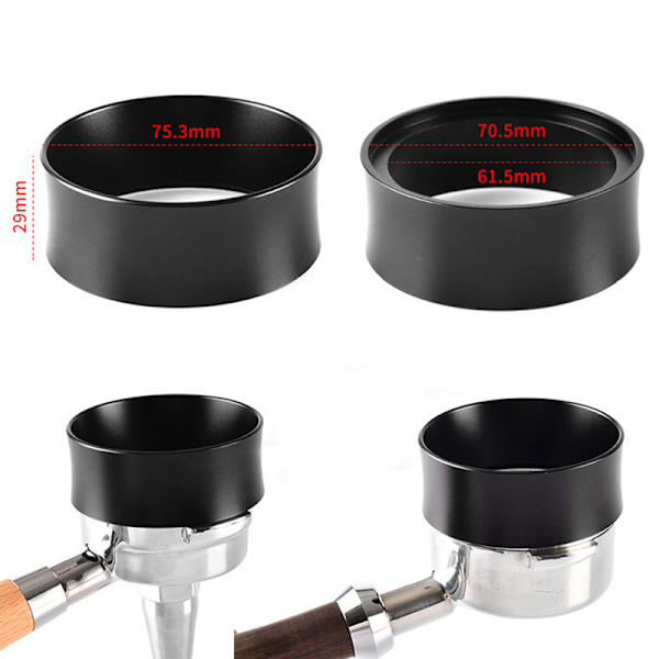 Espresso-annostelu suppilo magneettinen espresso kahvi annostelu rengas 51mm