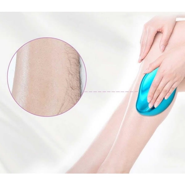 Smertefri fysisk hårfjerning Epilatorer Crystal Hair Eraser Bl blå
