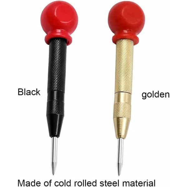 2. bilpärlor 13 cm stålbilpärlor justerbara slagpärlor bilpärlor med lås præcision bilpärlor til metall trä-guld sort