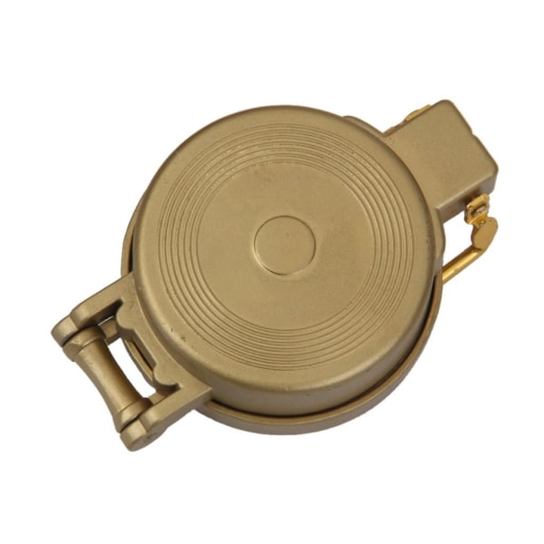 North Arrow sotilasinsinöörin metallinen kelluva kellotaulu suuntakompassi (kulta)