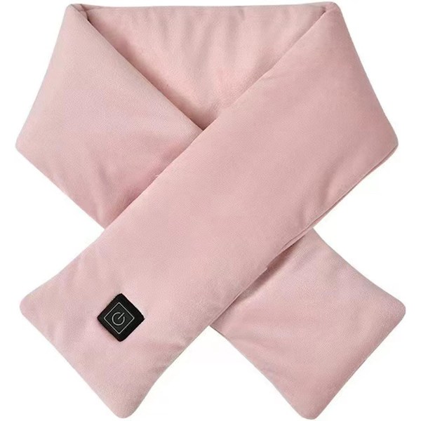 Opvarmet tørklæde med 3 varmeniveauer, hurtig opvarmning, pink