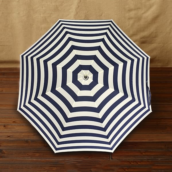Långt håndtag randigt Pagoda paraply Starkt finner regn Färgglada paraplyer for sol regnig dag vit prick