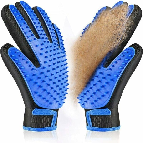 Pet Grooming Handskar, Mjuk Pet Grooming Handske, Effektiv Grooming Handske for hundar og katter - 1 par