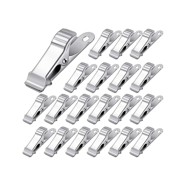 50 st Metall Silver Clips Mini Fish Mun Clip for dekorasjoner Tilbehør, 1,58 tum