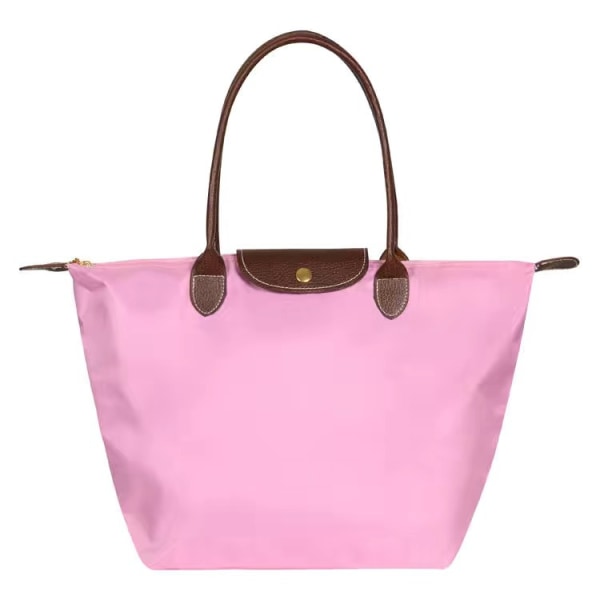 Nya Longchamp Le Pliage-väskor för kvinnor Z X Rosa Rosa Rosa M