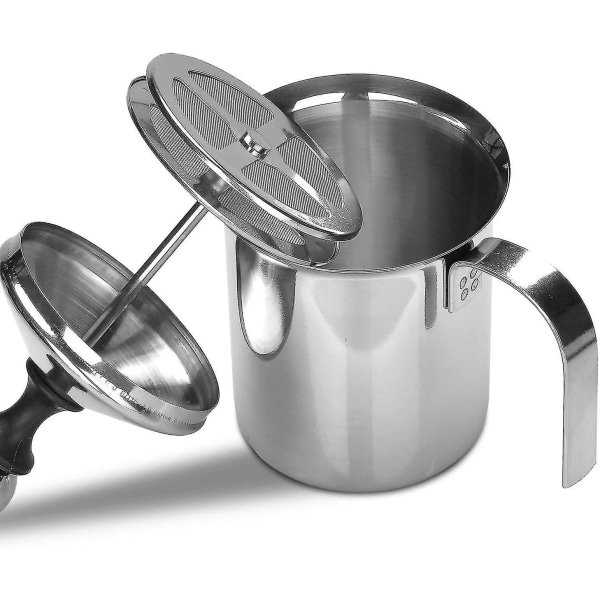 400 ml manuel mælkeskummer i rustfrit stål