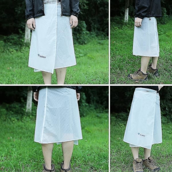 Ultralätt tunn regnkjol Vattentät Kilt Regnbyxa Packbar Windbreak Kilt Skirt