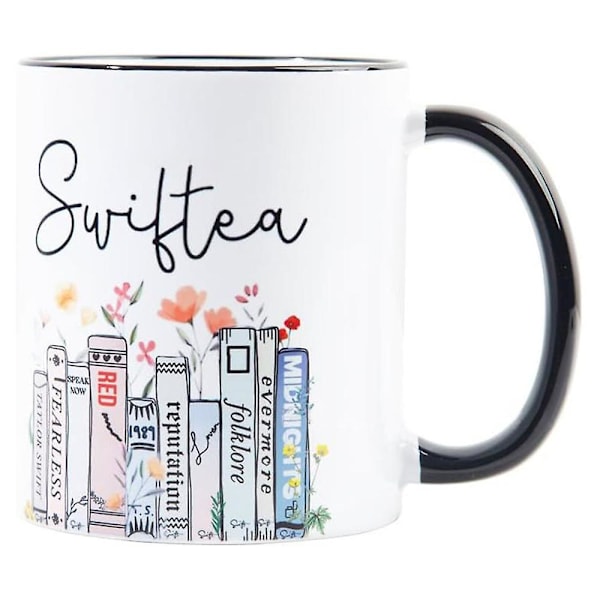 Taylor Swift -albumin kahvimuki laulajan faneille, teekuppi merch Swiftie -faneille naisille ja tytöille