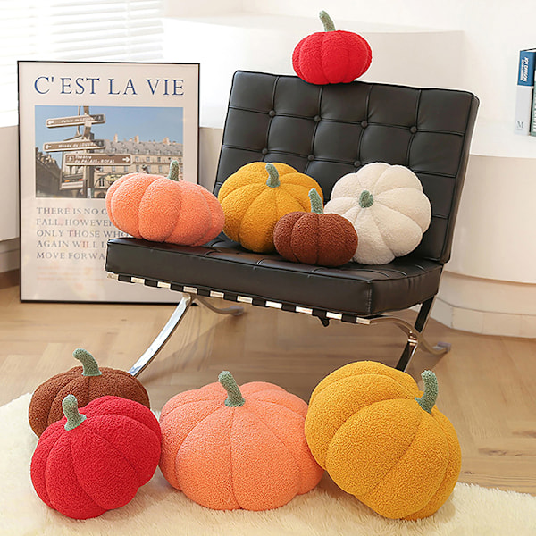 Lett Halloween pumpa pute med fyllstoff Orange