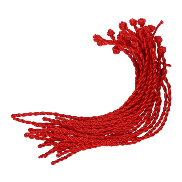 30 st Röd Nylon Strand Flätning String Ankel Armbånd Rep