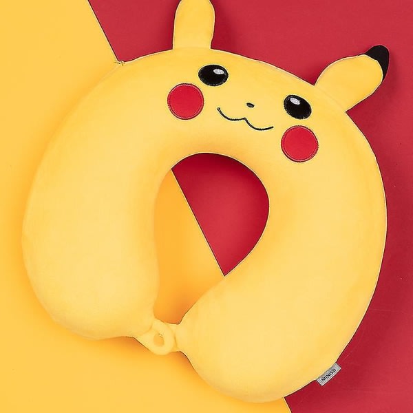 Pikachu U-formad kudde halskota Nack Portable Travel Nap Nackstöd